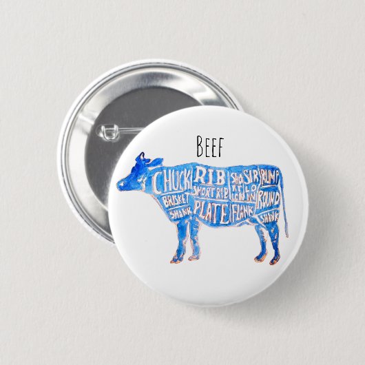 The Cow Ronde Button 5,7 Cm (Voorkant /achterkant)