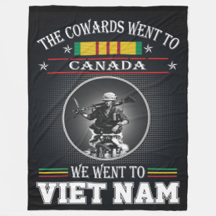 THE COWARDS WENT TO CANADA FLEECE DEKEN