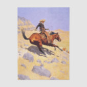 The Cowboy by Frederic Remington Tissuepapier (Voorkant)