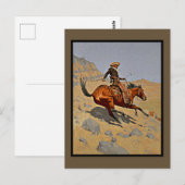 The Cowboy door Frederic Remington Briefkaart (Voorkant / Achterkant)