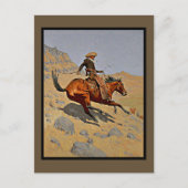 The Cowboy door Frederic Remington Briefkaart (Voorkant)