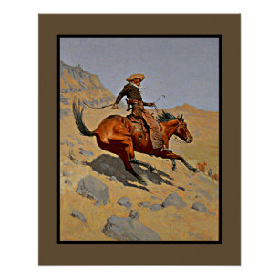 The Cowboy door Frederic Remington Perfect Poster