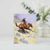 The Cowboy van Remington, cavalerie Briefkaart (Staand voorkant)