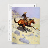 The Cowboy van Remington, cavalerie Briefkaart (Voorkant / Achterkant)