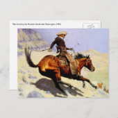 The Cowboy van Remington,  cavalerie Briefkaart (Voorkant / Achterkant)