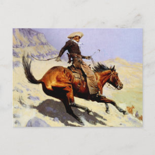 The Cowboy van Remington,  cavalerie Briefkaart