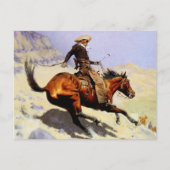 The Cowboy van Remington,  cavalerie Briefkaart (Voorkant)