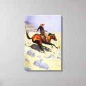 The Cowboy van Remington,  cavalerie Canvas Afdruk (Voorkant)