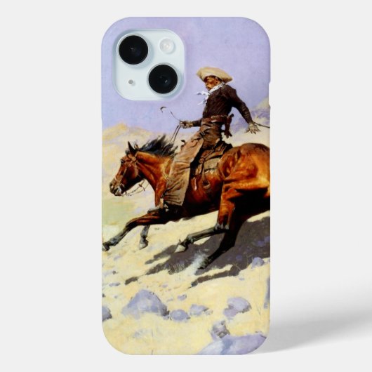 The Cowboy van Remington,  cavalerie Case-Mate iPhone Case (Achterkant)