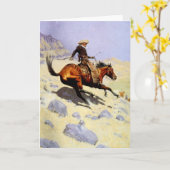 The Cowboy van Remington,  cavalerie Kaart (Gele Bloem)