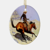 The Cowboy van Remington,  cavalerie Keramisch Ornament (Rechts)