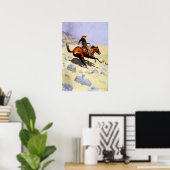 The Cowboy van Remington,  cavalerie Poster (Thuiskantoor)