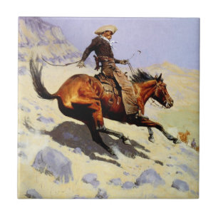 The Cowboy van Remington,  cavalerie Tegeltje