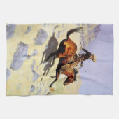 The Cowboy van Remington,  cavalerie Theedoek (Horizontaal)