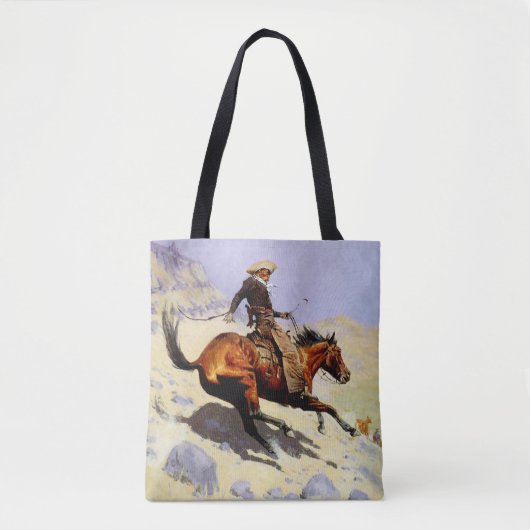 The Cowboy van Remington, cavalerie Tote Bag (Voorkant)