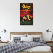 "The Cowboys" uitgerekt canvas. Canvas Afdruk (Insitu (Slaapkamer))