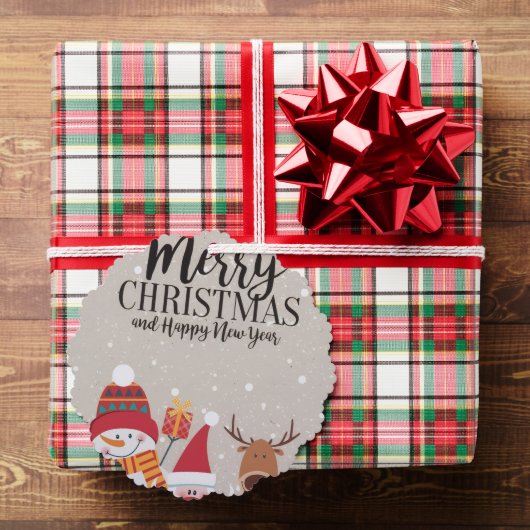 The Cozy Critters gepersonaliseerd vakantie Label Ornament Kaart (Insitu (Geschenk))