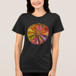 The Crab (Cancer) on the Zodiac Wheel Tri-Blend Shirt