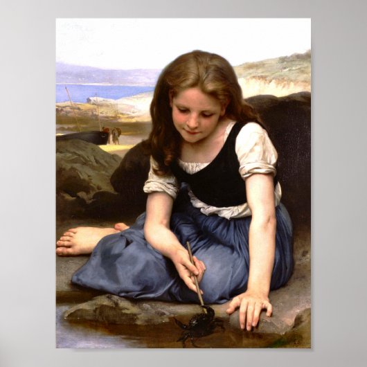 The Crab Le Crab 1869 William Adolphe Bouguereau Poster (Voorkant)