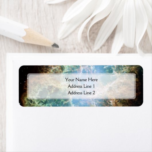 The Crab Nebula (Hubble Telescope) Etiket (Insitu)