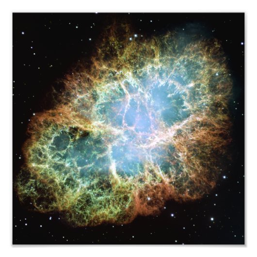 The Crab Nebula (Hubble Telescope) Foto Afdruk (Voorkant)