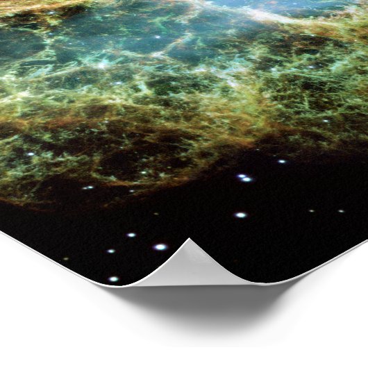 The Crab Nebula (Hubble Telescope) Poster (Hoek)