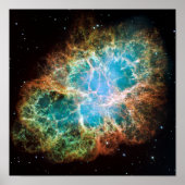 The Crab Nebula (Hubble Telescope) Poster (Voorkant)