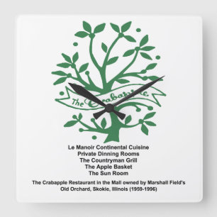 The Crabapple Restaurant, Skokie, Verenigde Staten Vierkante Klok
