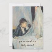 The Cradle by Berthe Morisot, Elegant Baby shower Kaart (Voorkant)