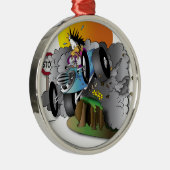 the crash metalen ornament (Rechts)