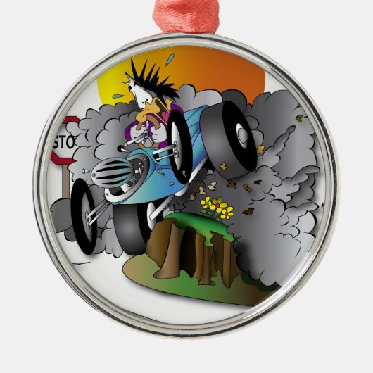 the crash metalen ornament (Voorkant)