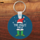 The Crazy oom - Matching Family Kerstmis Elf Sleutelhanger (Voorkant)
