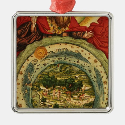 The Creation, from the Luther Bible, c.1530 Metalen Ornament (Voorkant)