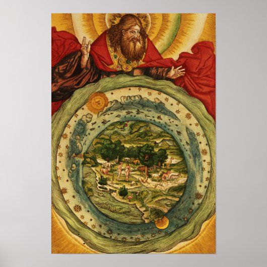 The Creation, from the Luther Bible, c.1530 Poster (Voorkant)