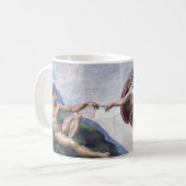 “ The Creation of Adam ” , Michelangelo Koffiemok (Voorkant links)