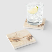 The Creation of Adam Stenen Onderzetter (Zijkant)