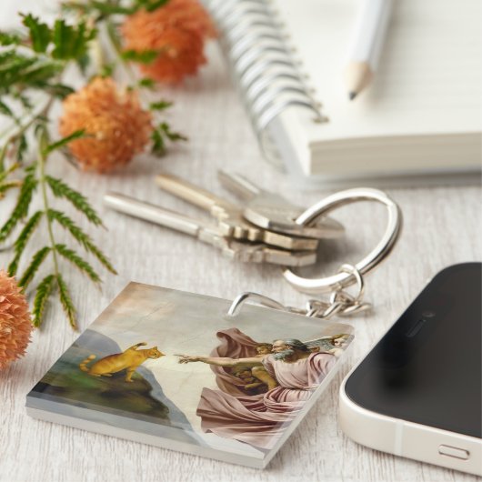 The Creation of Purrfection Sleutelhanger (Voorkant Rechts)