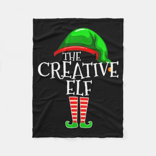The Creative Elf Family Matching Group Christmas  Fleece Deken (Voorkant)