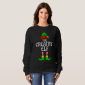 The Creative Elf Family Matching Group Christmas M Trui (Voorkant volledig)