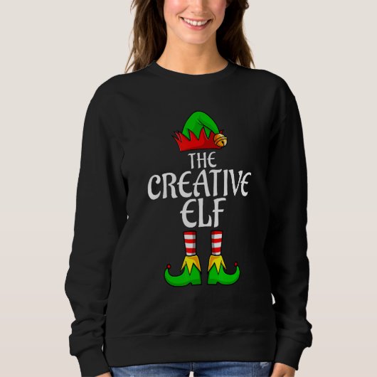 The Creative Elf Family Matching Group Christmas M Trui (Voorkant)