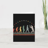 The Cricket Evolution Retro Cricketer Men Cricket  Kaart (Voorkant)