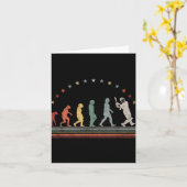 The Cricket Evolution Retro Cricketer Men Cricket  Kaart (Gele Bloem)