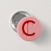 The Crimson Almost Logo Ronde Button 3,2 Cm (Voorkant /achterkant)