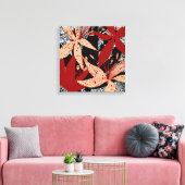 The Crimson Canopy Art Print by Beachside Designs (Insitu (Woonkamer))