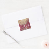 The Crimson Drawing Room, Carlton House Vierkante Sticker (Envelop)