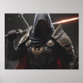 The Crimson Oathbreaker| Fantasy Warrior Poster (Voorkant)