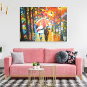 The Crimson Silence Canvas Afdruk (Insitu (Woonkamer))