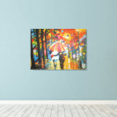 The Crimson Silence Canvas Afdruk (Insitu (Houten vloer))
