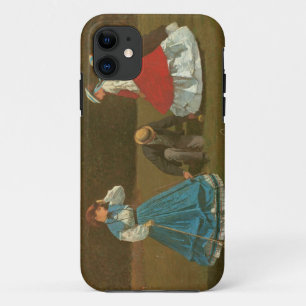 The croquet game, 1866 (olie op canvas) Case-Mate iPhone case