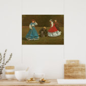 The croquet game, 1866 (olie op canvas) poster (Keuken)